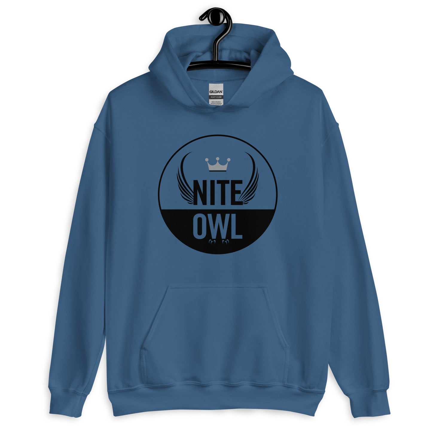 Flockwear by Nite Owl Unisex Comfort Hoodie (Black Logo)