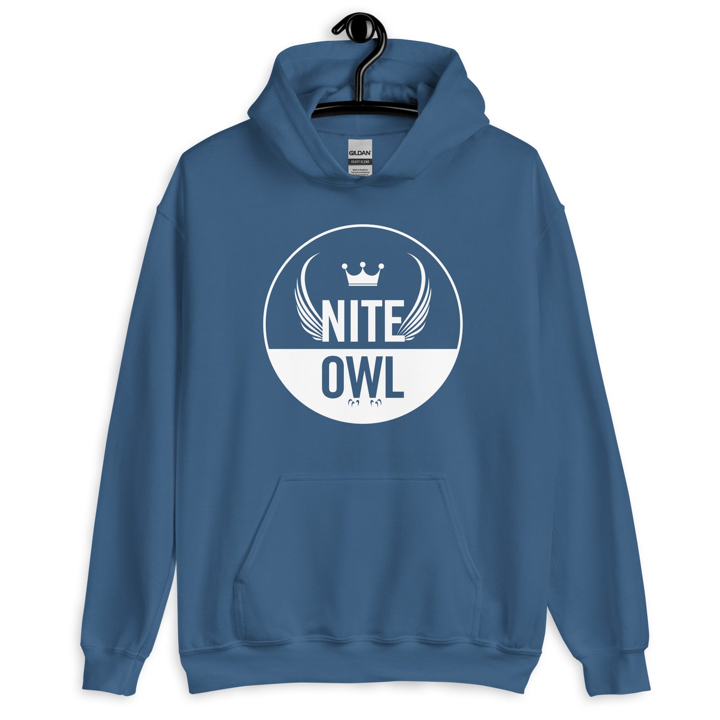 Flockwear by Nite Owl Unisex Comfort Hoodie (White Logo)