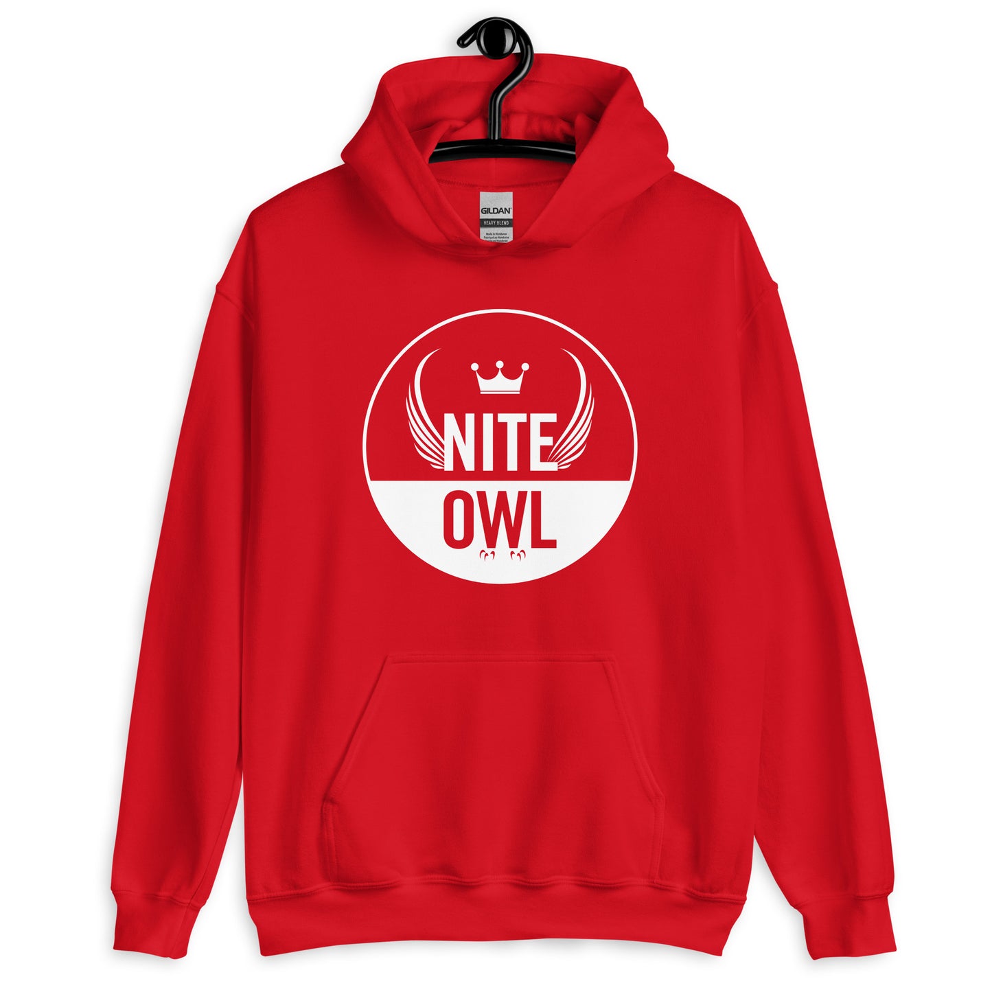 Flockwear by Nite Owl Unisex Comfort Hoodie (White Logo)